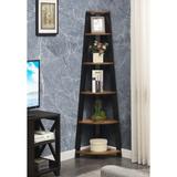 Ebern Designs Sargun 71" H x 16.5" W Corner Bookcase Wood in Brown, Size 71.0 H x 16.5 W x 16.5 D in | Wayfair D8F393234EEF40D4811A398907E07637