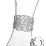 House of Hampton® Elegant Wine Decanter w/ Dazzling Rhinestone Design Glass in Gray, Size 12.5 H x 6.0 W in | Wayfair