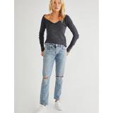 Citizens Of Humanity Emerson Crop Slim Boyfriend Jeans - Blue - Free People Jeans