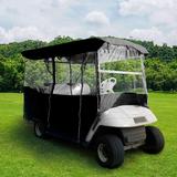 Zipper Golf Cart Cover By PEDIA Polyester in Black, Size 62.2 H x 43.3 W x 86.6 D in | Wayfair PEDIA7461795