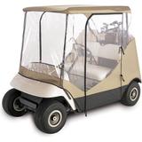 PEDIA Fairway Travel 4-Sided 2-Person Golf Cart Enclosure, Tan Fabric in Brown, Size 54.5 H x 41.0 W x 84.5 D in | Wayfair PEDIAc27e3e5