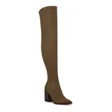 Nine West Barret 02 Women's Over-The-Knee Boots, Size: 5, Green