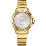 Citizen Eco-Drive Women's Ceci Gold-Tone Stainless Steel Bracelet Watch - EM0952-55A, Size: Medium