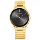 Citizen Eco-Drive Men's Stiletto Gold-tone Stainless Steel Bracelet Watch - AR3112-57E, Size: Large