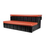 Heatwave Spa Step w/ Storage in Brown, Size 14.57 H x 35.82 W x 24.01 D in | Wayfair NP5879