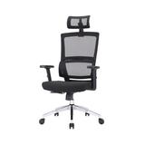 ALLEN·LAU Office Desk Chair Wood/Upholstered/Mesh/Metal in Black, Size 51.9 H x 27.3 W x 26.7 D in | Wayfair LLXC-SGFDABB960