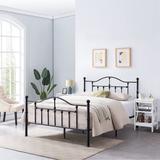 Red Barrel Studio® Bed Frame & Nightstands Bedroom Set Wood/Metal in White, Size Queen | Wayfair 23D258966E8047DEA8F40F7324ACAEB4