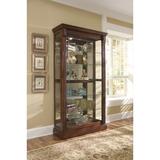 Pulaski Furniture Keepsakes Lighted Curio Cabinet Wood/Glass in Brown, Size 80.0 H x 43.0 W x 16.0 D in | Wayfair 20485