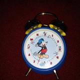 Disney Other | Disney Time Works Mickey Mouse Quartz Alarm Clock Used. | Color: Blue | Size: Os