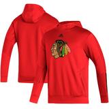 Men's adidas Red Chicago Blackhawks Training AEROREADY Pullover Hoodie