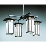 Arroyo Craftsman Glasgow 33 Inch 4 Light Chandelier - GCH-9L-4-AM-AB