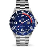 Quartz Blue Dial Stainless Steel Unisex Watch - Blue - Ice-watch Watches