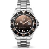 Quartz Brown Dial Stainless Steel Unisex Watch - Metallic - Ice-watch Watches