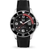 Quartz Black Dial Black Silicone Unisex Watch - Black - Ice-watch Watches