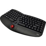 Adesso Tru-Form Media 3150 Wireless Ergo Trackball Keyboard (Black) WKB-3150UB