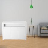 Orren Ellis Sideboards, Kitchen Cabinets, Bar Counters w/ LED Lights in White, Size 38.18 H x 51.18 W x 13.77 D in | Wayfair