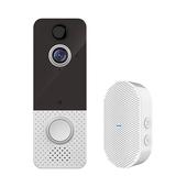 Symple Stuff Video Doorbell 1080P Wireless Wifi w/ Chime Doorbell Camera Monitor No Monthly Fee Cloud Storage HD Wifi Security Camera Two Way Talk For Ios
