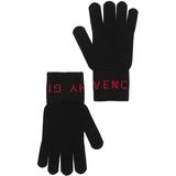 Brand Logo Wool Gloves In Black Red At Nordstrom Rack - Black - Givenchy Gloves