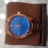 Michael Kors Jewelry | New Rose Gold Blue Face Slim Runway Women's Watch, Mk3494 | Color: Blue | Size: Os
