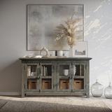 Jofran Rustic Shores 54" Acacia Solidwood Sideboard Cabinet Wood in Gray, Size 32.0 H x 54.0 W x 15.0 D in | Wayfair 2130-5432