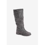 Women's Bianca Briana Water Resistant Knee High Boot by MUK LUKS in Grey (Size 11 M)