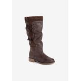 Women's Bianca Water Resistant Knee High Boot by MUK LUKS in Brown (Size 8 M)