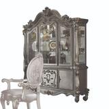 Direct Marketplace Versailles 75" Wide 3 Drawer Dining Hutch Wood in Black, Size 64.0 H x 17.0 W x 93.0 D in | Wayfair 66824