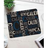 Personalized Planet Mouse Pads N/A - Black & Blue Personalized Name Mouse Pad