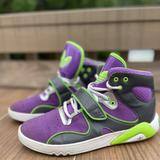 Adidas Shoes | Adidas Originals Roundhouse Mid Women's Sz 7 Basketball Sneakers Euc | Color: Green/Purple | Size: 7