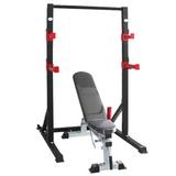 MYUENIANYYC INC Adjustable Weight Lift Bench Rack Set Fitness Barbell Dumbbell Workout, Size 45.27 W in | Wayfair cc210910113438001