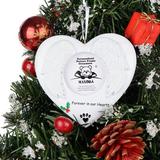 Maxora Personalized Ornaments Christmas Ornament Forever In Our Hearts Photo Frame in White | Wayfair PR916