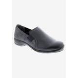 Women's Slide-In Flat by Ros Hommerson in Black Leather (Size 9 1/2 M)