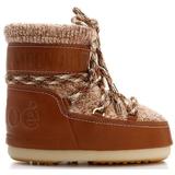 X Moon Boot Lace-up Knitted Snow Boots - Brown - Chloé Boots
