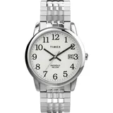 Timex Men's Easy Reader Perfect Fit Expansion Band Watch - TW2V05400JT, Size: Medium, Silver