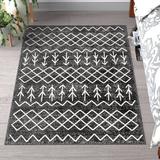 Gray Area Rug - Mistana™ Anoka Geometric Machine Washable Rug Polyester in Gray, Size 60.0 W x 0.08 D in | Wayfair 04A99AEF37D94EBBAAC3AF9C2448AF25