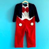 Disney Costumes | Halloween Costume | Mickey Mouse Outfit | Color: Black/Red | Size: Small (4-6)