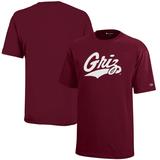 Youth Champion Maroon Montana Grizzlies Jersey T-Shirt