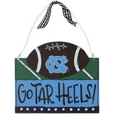 North Carolina Tar Heels Logo Football Ornament