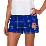 Women's Concepts Sport Royal/Black New York Mets Ultimate Flannel Shorts