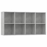 Latitude Run® Book Cabinet/Sideboard Sonoma Oak 26"X11.8"X51.2" Wood in Gray, Size 25.98 H x 51.18 W x 11.8 D in | Wayfair