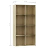 Latitude Run® Book Cabinet/Sideboard Sonoma Oak 26"X11.8"X51.2" Wood in Brown, Size 25.98 H x 51.18 W x 11.8 D in | Wayfair