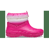 Crocs Candy Pink / Stucco Women's Classic Neo Puff Shorty Boot Shoes
