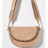 Anthropologie Bags | Anthropologie Whipstitched Saddle Crossbody Bag | Color: Tan | Size: Os