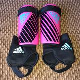 Adidas Other | Adidas Soccer Shin Guards | Color: Blue/Pink | Size: Large