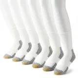 Men's GOLDTOE 6-pack Sports Short Crew Socks, Size: 6-12, White