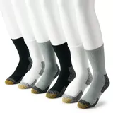 Men's GOLDTOE 6-pack Sports Short Crew Socks, Size: 6-12, Gray