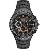 Chronograph Coutura Solar Black Rubber Watch 46mm - Black - Seiko Watches