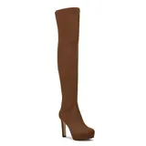 Nine West Gotcha 02 Women's Over-the-Knee Boots, Size: 8.5, Med Brown