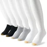 Men's GOLDTOE 6-pack Casual Sports No-Show Tab Socks, Size: 6-12, Gray