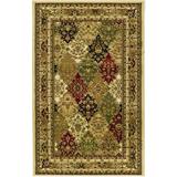 Lyndhurst 221 Multi / Ivory 3'-3" X 5'-3" Small Rectangle Rug by Safavieh in Multi Ivory